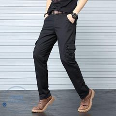 ストレートパンツ ワークパンツ カーゴパンツ メンズ 無地 カジュアル ロングパンツ 作業着 作業ズボン カーゴ 作業服 制服 仕事着