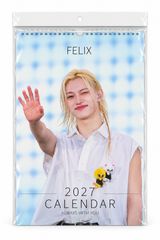 FELIX（フィリックス）Stray Kids（ストレイキッズ）2027年 壁掛けカレンダー ステッカー付き 韓国グッズ