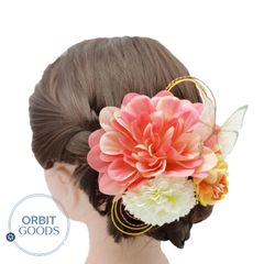 髪飾り 卒業式 成人式 ヘアアクセサリー 和装 ダリア ウェディング ヘッドドレス ヘッドアクセサリー ヘアアクセサリー 造花 七五三 卒業式 結婚式 和 ブライダル ヘアアクセ 花嫁 和風 謝恩会 花飾り
