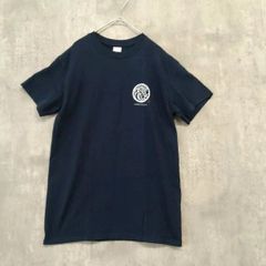 GILDAN ギルダン トップス カットソー Tシャツ Ｓ ネイビー系 春夏 和柄 浮世絵 波 湘南 江の島 shonan enoshima バックプリント ウルトラコットン メンズ レディース ユニセックス 古着 ラ・ヴェリタ古着 260902-2007