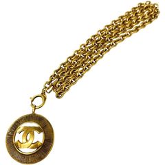 CHANEL シャネル ココマーク チェーン ネックレス GP ゴールド ネックレス レディース 【中古】 32610K85