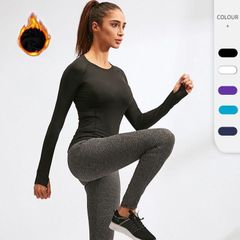 裏起毛 ヨガトップス ヨガウェア レディース トップス 長袖Ｔシャツ 軽量保温 吸汗速乾 防寒 スポーツウェア ランニングウェア