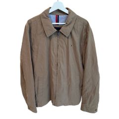 トミーヒルフィガー TOMMY HILFIGER ジャケット 上着 XL ベージュ 無地 長袖 /EH ■ECG007