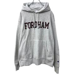 Champion REVERSE WEAVE プリントスウェット パーカー L 杢ライトグレー チャンピオン リバースウィーヴ 復刻 裏起毛 秋物 a810-5115