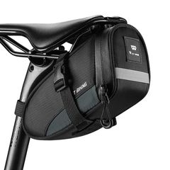 ☆新品☆サドルバッグ 自転車 防水 小型 ロードバイク・クロスバイク 他自転車対応 ドライバッグ サイクルバッグ リアバッグ-ブラック f7ecafc7