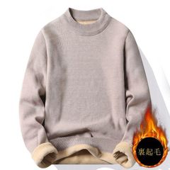 ニットセーター ニット メンズ セーター クルーネック 長袖 裏起毛 ニットソー 秋 冬 冬 長袖セーター おしゃれ トップス 通学 通勤 20 30 40代 柔らかい
