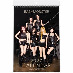 BABYMONSTER（ベイビーモンスター）2027年 壁掛けカレンダー ステッカー付き ベビモン 韓国グッズ K-POP アイドルグッズ