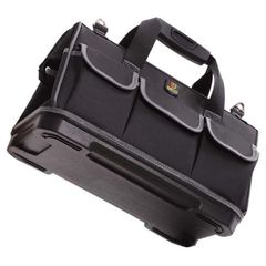 ★ツールバッグ 大容量 おしゃれ 工具収納 DIY 工具 工具バッグ 2way 肩掛け 斜め掛け 取り外し 足置き台付き 工具差し入れ 道具袋 工具袋 17インチ