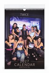 TWICE（トゥワイス）2027年 壁掛けカレンダー ステッカー付き 韓国グッズ K-POP 韓流 アイドルグッズ