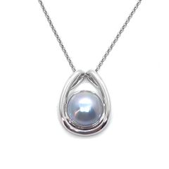 美品✨ 田崎真珠 TASAKI ネックレス マベパール　シルバー 大ぶり 1.3cm