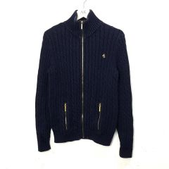 (S) ポロ ラルフローレン ケーブル ニット ジップアップ