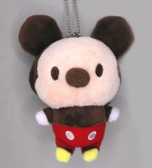 【中古】ぬいぐるみマスコット・ぬいぐるみバッジ ミッキーマウス ぬいぐるみキーホルダー 「ミッキーマウス＆フレンズ」