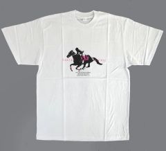 【中古】Tシャツ サクラローレル 名馬Tシャツ ホワイト Lサイズ まねき馬倶楽部