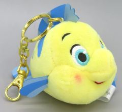 【中古】ぬいぐるみマスコット フランダー(ニッコリ) プラッシュキーチェーン 「リトル・マーメイド」 ディズニーストア限定