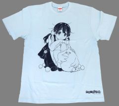 【中古】Tシャツ 北白川たまこ 岸本屋オリジナルTシャツ ライトブルー Lサイズ 「たまこまーけっと」