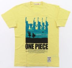 【中古】Tシャツ 麦わらの一味(アラバスタ編) グラフィックTシャツ(半袖) イエロー Sサイズ  「ワンピース×ユニクロ」