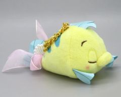 【中古】ぬいぐるみマスコット フランダー(目閉じ/リボン) プラッシュキーチェーン 「リトル・マーメイド」 ディズニーストア限定