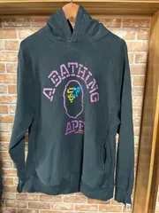 A BATHING APE パーカー フーディー 初期タグ NIGO期 00s〜90s ブラック M BAPE エイプ