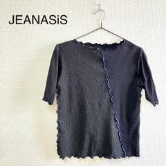 JEANASIS ジーナシス 半袖 トップス ブラック系 フリーサイズ