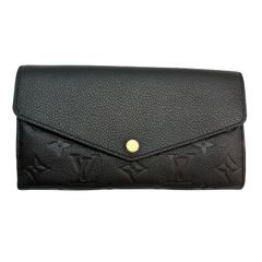 LOUIS VUITTON ルイ・ヴィトン ポルトフォイユ・サラ モノグラム・アンプラント ノワール 長財布  モノグラム・アンプラント  【中古】471