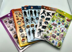 ぷっクリアデコシール　ハイキュー、ちゅるぷくシール　呪術廻戦、ぷくぷくシール　ピクミン