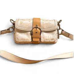 COACH 1854 SOHO shoulder bag コーチ ソーホー ショルダーバッグ シグネチャー ベージュ