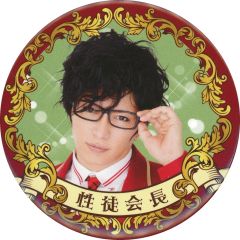 【中古】バッジ・ピンズ 神威楽斗(GACKT)/背景：グリーン デカ缶バッジ 「第91期 神威♂楽園 de マトメナ祭」