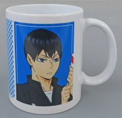 【中古】マグカップ・湯のみ 影山飛雄 描き下ろしイラスト マグカップ 「ハイキュー!! TO THE TOP 烏野バースデーパーティー in 東急ハンズ ～麗しの潔子さんへ～」
