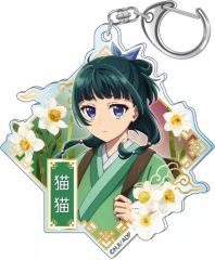 【中古】キーホルダー 猫猫A(水仙) フラワーモチーフ　アクリルキーホルダー 「薬屋のひとりごと」