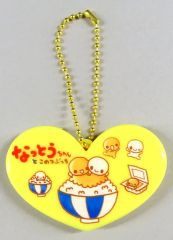 【中古】鏡 なっとうちゃんとこめつぶっち 「平成ファンシー ハートミラー」