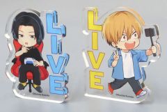 【中古】アクリルスタンド・アクリルパネル 黒田くろたイラスト アクリルマスコット(2体セット) 「【神回】イケメン配信者にリア凸してみた」 フルールコミックス 10周年フェアグッズ