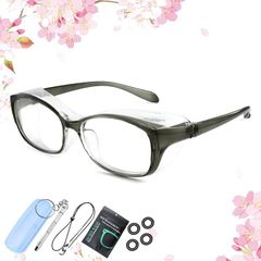 118h3129 [Soarea] 花粉防止メガネ 曇らない花粉症 メガネ 花粉メガネ ゴーグル 花粉症 めがね おしゃれ 眼鏡 曇り止め ブルーライトカット飛沫防止メガネ 花粉用 花粉症予防 メガネ 粉塵 飛沫 目立たない 眼鏡 男女兼用