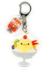 【中古】キーホルダー プリンアラモード チャーム付きアクリルキーホルダー 「ぴよりん×レトロ」