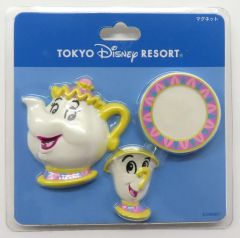 【中古】マグネット・磁石 ポット夫人＆チップ マグネット 「美女と野獣」 東京ディズニーリゾート限定