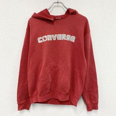 80s～　TULTEX　タルテックス　CONVERSE　コンバース　スウェットパーカー/フーディー　ヴィンテージ　赤　レッド　Mサイズ　古着