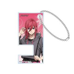 【中古】キーホルダー 千切豹馬 描き下ろし モノトーンストリートファッションver. スマホスタンドキーホルダー 「TVアニメ ブルーロック」