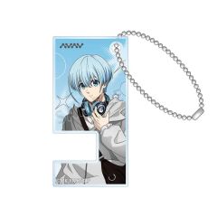 【中古】キーホルダー 氷織羊 描き下ろし モノトーンストリートファッションver. スマホスタンドキーホルダー 「TVアニメ ブルーロック」