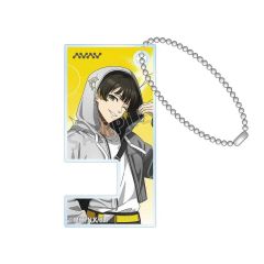 【中古】キーホルダー 蜂楽廻 描き下ろし モノトーンストリートファッションver. スマホスタンドキーホルダー 「TVアニメ ブルーロック」