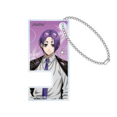 【中古】キーホルダー 御影玲王 描き下ろし モノトーンストリートファッションver. スマホスタンドキーホルダー 「TVアニメ ブルーロック」
