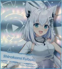 【中古】紙製品 白上フブキ 「バーチャルYouTuber ホロライブ hololive SUPER EXPO 2026 ランダムホログラム色紙 1期生+ゲーマーズ」