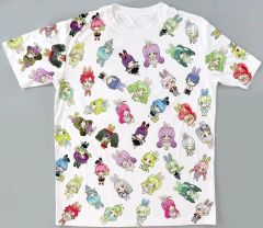 【中古】Tシャツ 総柄(バニー) Tシャツ ホワイト フリーサイズ 「プリティーシリーズ」