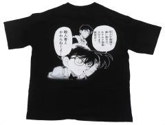 【中古】Tシャツ 江戸川コナン＆服部平次 ビッグシルエットTシャツ ブラック Mサイズ 「名探偵コナン 青山剛昌ふるさと館」 コナン探偵社限定