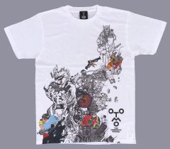 【中古】Tシャツ 大友全集Tシャツ ホワイト Mサイズ 「大友克洋全集 AKIRAセル画展」