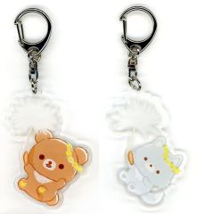 【中古】キーホルダー チャイロイコグマ＆アオイコオオカミ アクリルキーホルダーセット(2個セット) 「リラックマ」