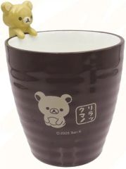 【中古】マグカップ･湯のみ リラックマ フィギュア付き和風食器シリーズ 和風湯呑み ブラウン 「リラックマ」