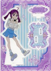 【中古】アクリルスタンド・アクリルパネル [単品] 紫雨こころ アクリルスタンド 「キミとアイドルプリキュア♪ アクリルスタンド+缶バッジ+キャラカード」 ＠Loppi・HMVonline限定