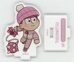 【中古】アクリルスタンド・アクリルパネル トド松(右向き) 「おそ松さん × mixx garden SIX GAMERS BROS. トレーディングちびキャラアクリルスタンド」