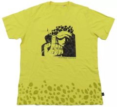 【中古】Tシャツ トラファルガー・ロー グラフィックTシャツ(半袖) イエロー Lサイズ 「UT×ワンピース」