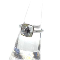 美品✨ SWAROVSKI スワロフスキー リング スクエア 立体 クリスタル 50 指輪