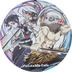 【中古】ポスター ビッグサークルポスター 嘴平伊之助＆胡蝶しのぶ(A/描き下ろしイラスト) 「鬼滅の刃 ufotable CHARACTERS Cafe×ufotable Cafe×マチ★アソビCAFE」 かふぇくじ 嘴平伊之助/胡蝶しのぶ 特別賞